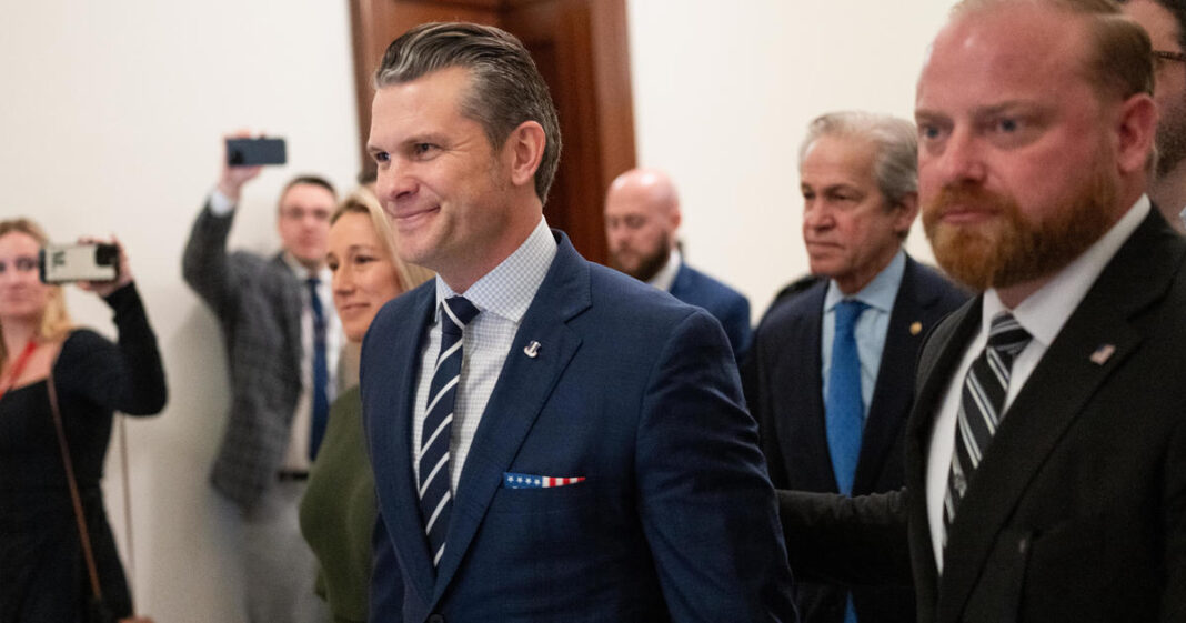 Pete Hegseth returns to Capitol Hill to gather backup as Trump's security secretary